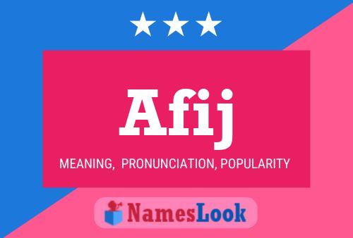 Afij Name Poster