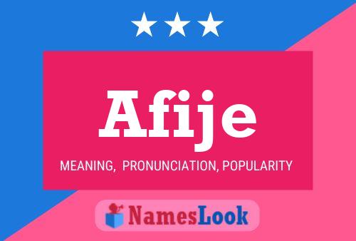 Afije Name Poster