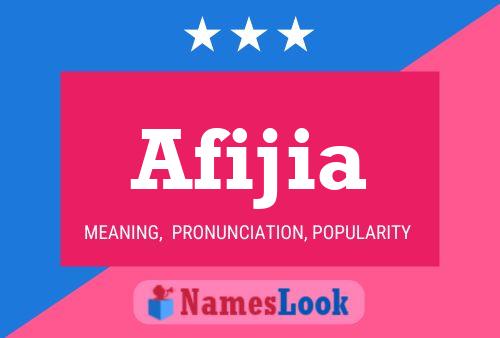 Afijia Name Poster