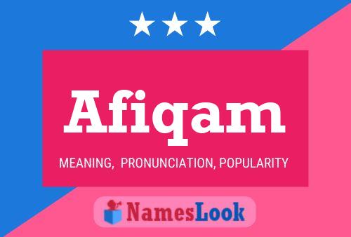 Afiqam Name Poster