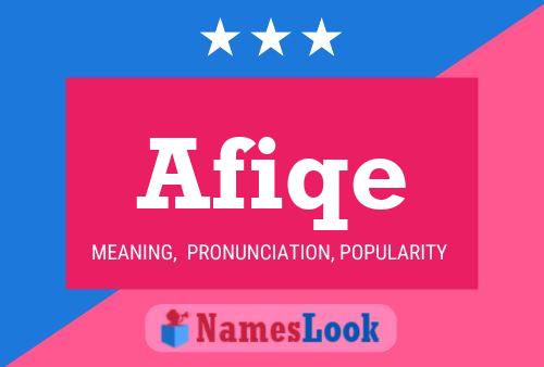 Afiqe Name Poster