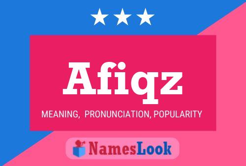 Afiqz Name Poster