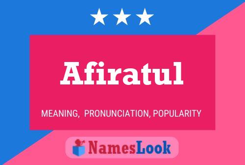 Afiratul Name Poster