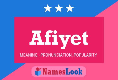 Afiyet Name Poster