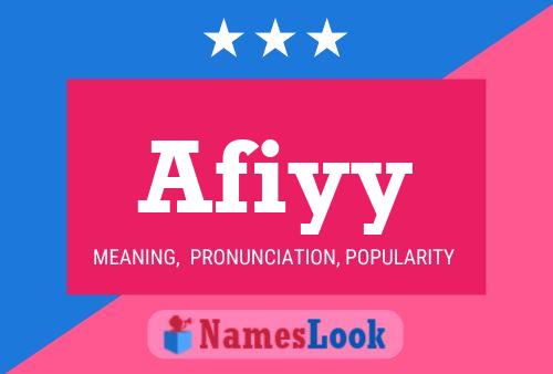 Afiyy Name Poster