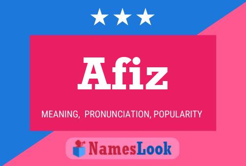 Afiz Name Poster