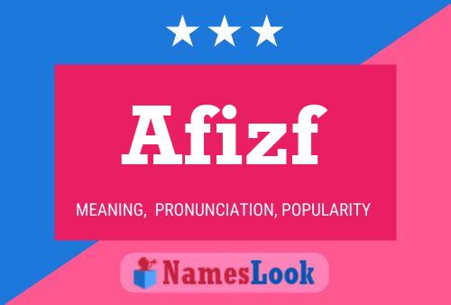 Afizf Name Poster