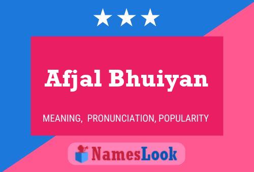 Afjal Bhuiyan Name Poster