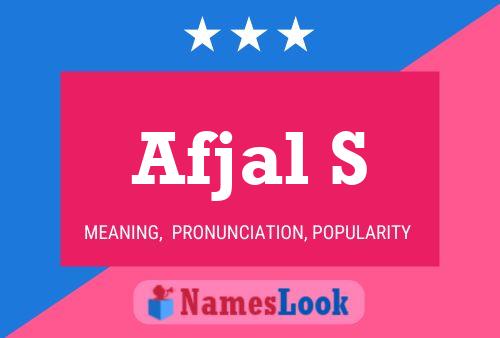 Afjal S Name Poster