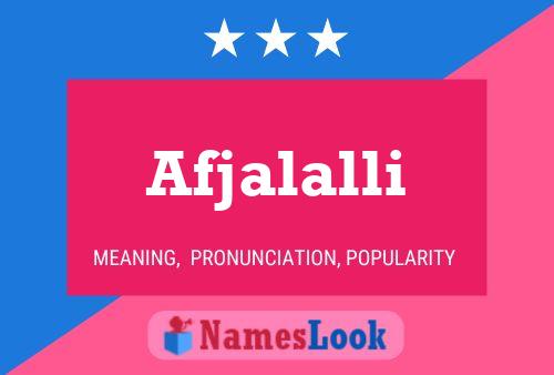 Afjalalli Name Poster