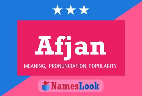 Afjan Name Poster