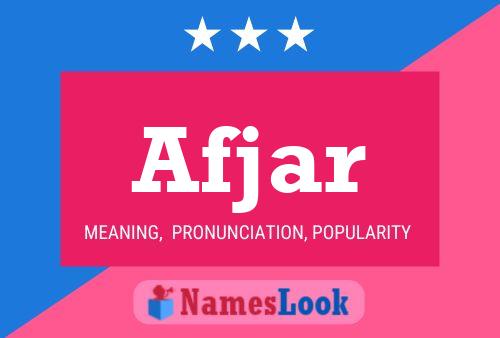 Afjar Name Poster