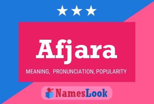 Afjara Name Poster