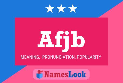 Afjb Name Poster