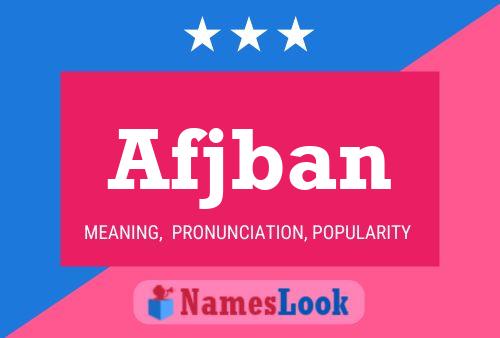 Afjban Name Poster