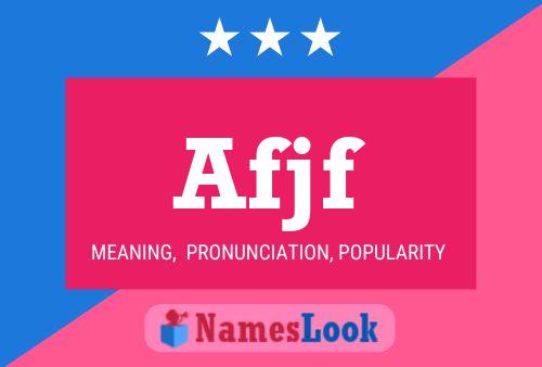 Afjf Name Poster