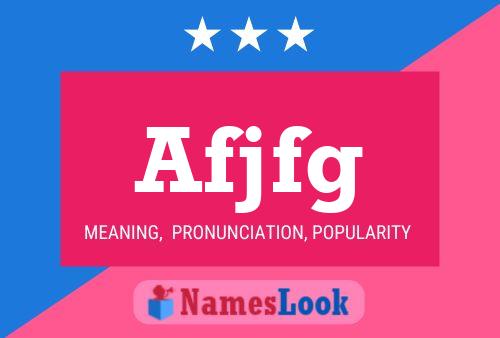 Afjfg Name Poster