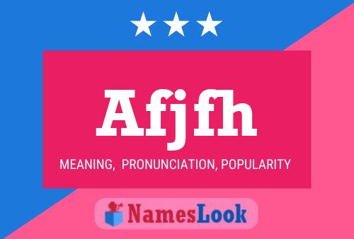 Afjfh Name Poster