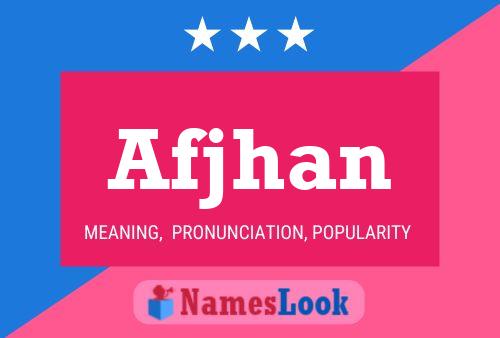 Afjhan Name Poster