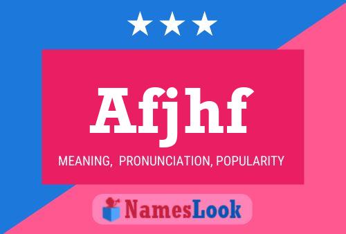 Afjhf Name Poster