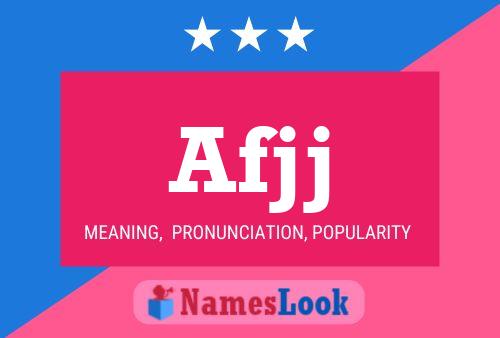 Afjj Name Poster