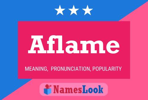 Aflame Name Poster