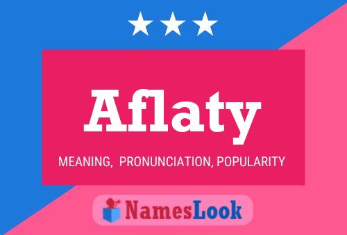 Aflaty Name Poster