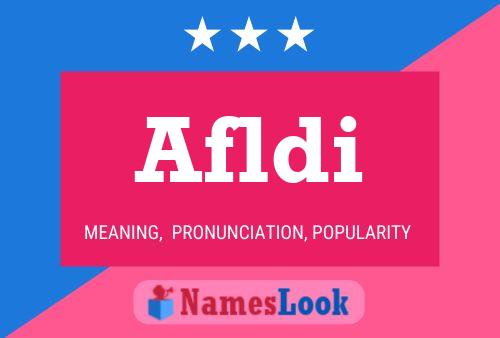 Afldi Name Poster