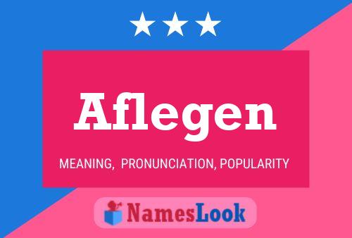 Aflegen Name Poster