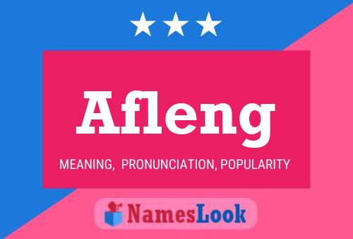 Afleng Name Poster