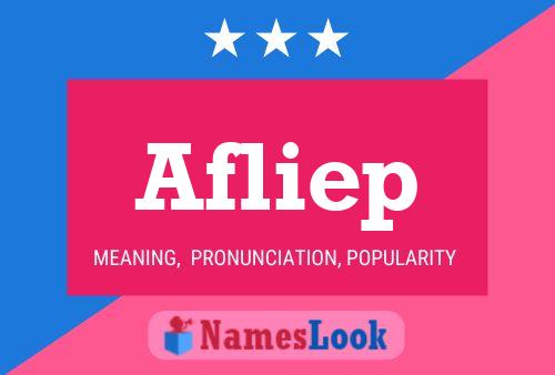 Afliep Name Poster