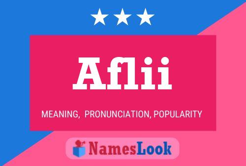 Aflii Name Poster