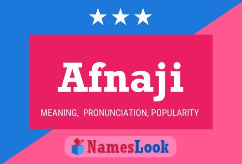 Afnaji Name Poster