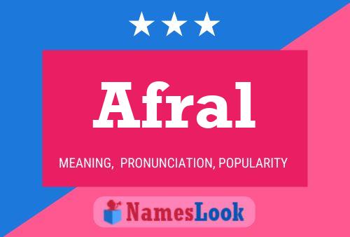 Afral Name Poster