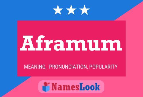 Aframum Name Poster