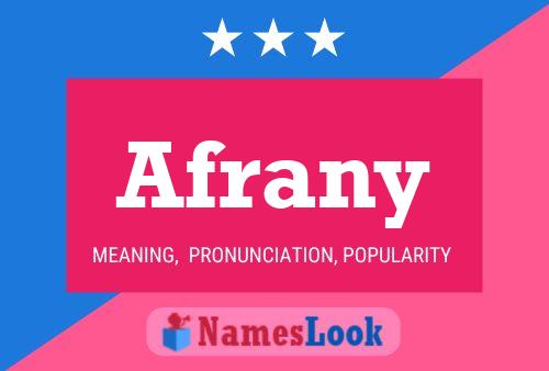 Afrany Name Poster