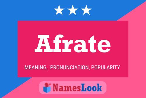 Afrate Name Poster