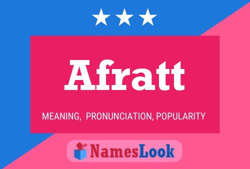 Afratt Name Poster