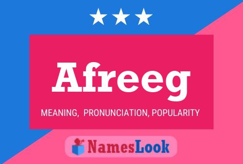 Afreeg Name Poster