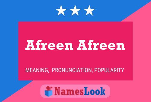 Afreen Afreen Name Poster