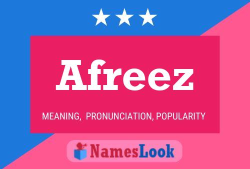 Afreez Name Poster