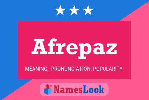 Afrepaz Name Poster