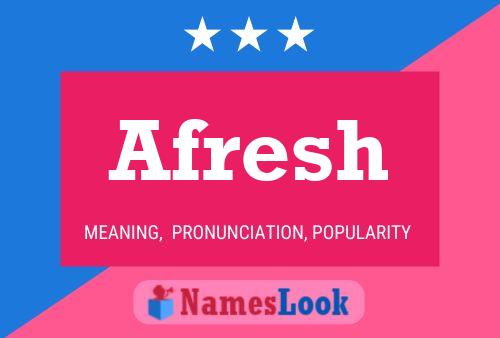 Afresh Name Poster