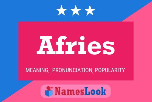 Afries Name Poster