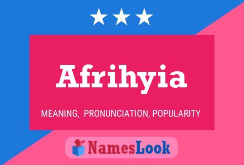 Afrihyia Name Poster