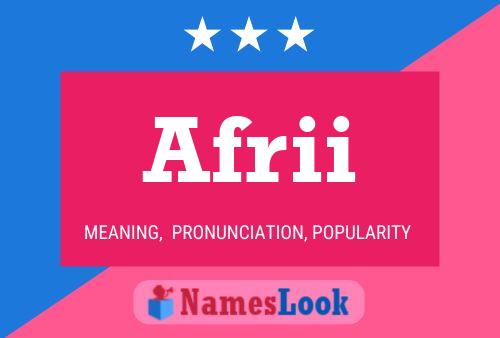 Afrii Name Poster