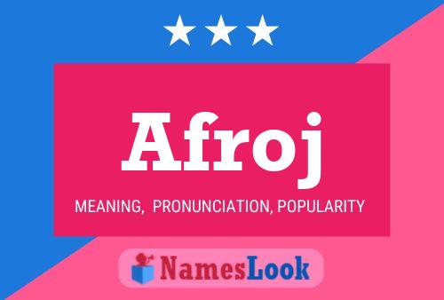 Afroj Name Poster