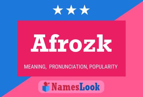 Afrozk Name Poster