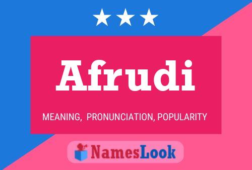 Afrudi Name Poster