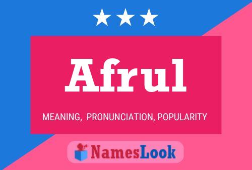 Afrul Name Poster